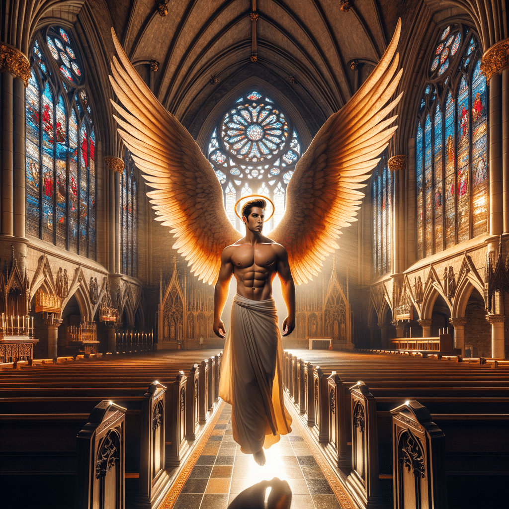 Angels on assignment may be in a church