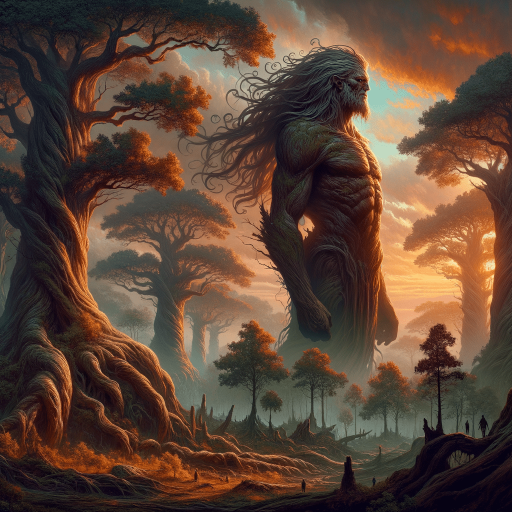Nephilim Giant in a forest