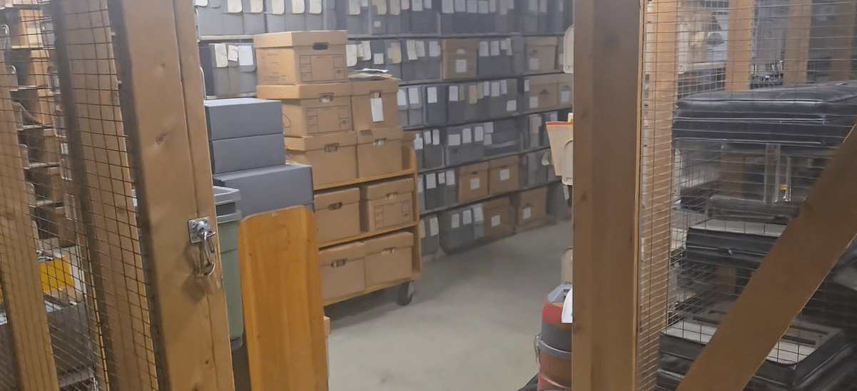 Basement of Malpass Library