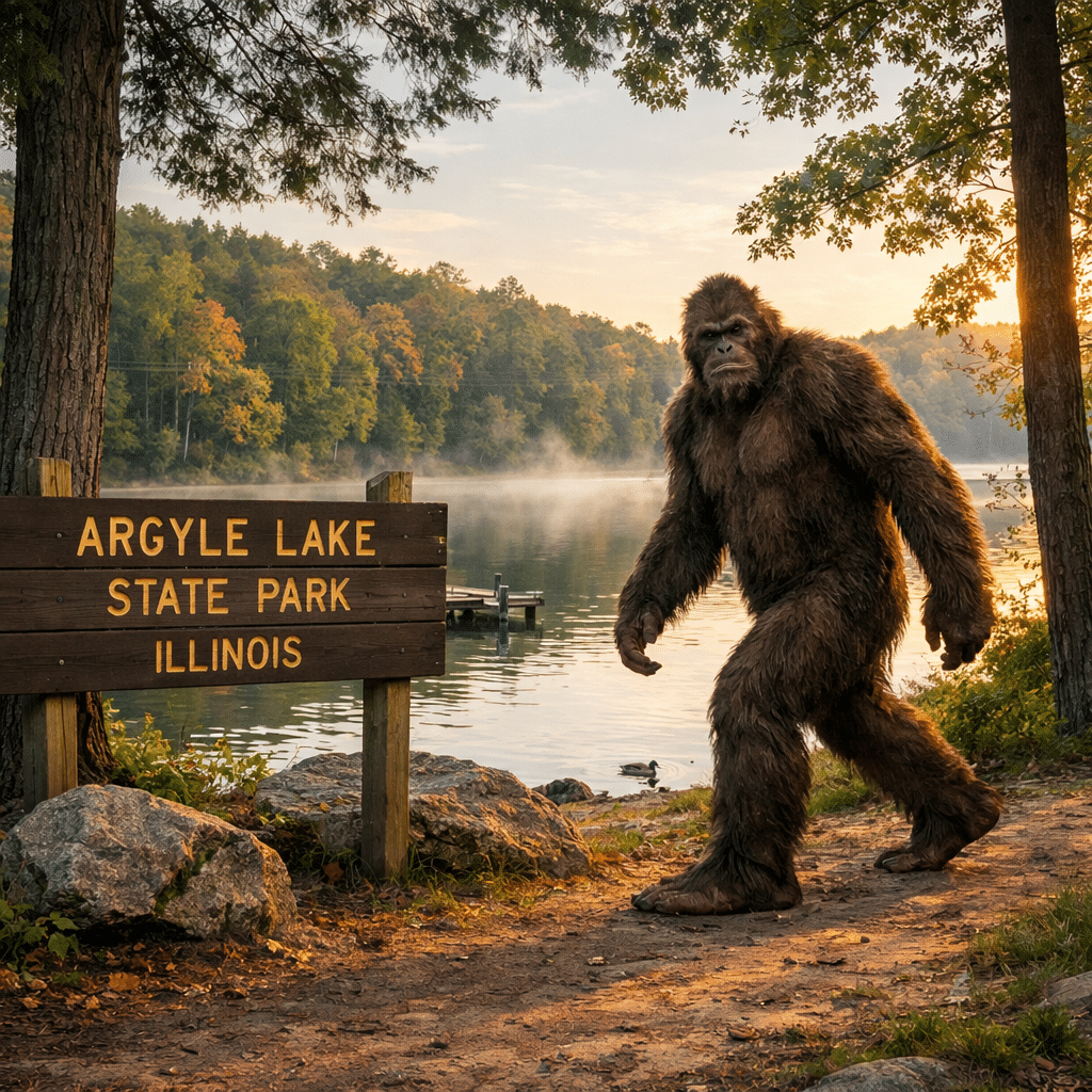Real Bigfoot Sighting Argyle Lake, Illinois: Mimicking Creature & Eerie Howls